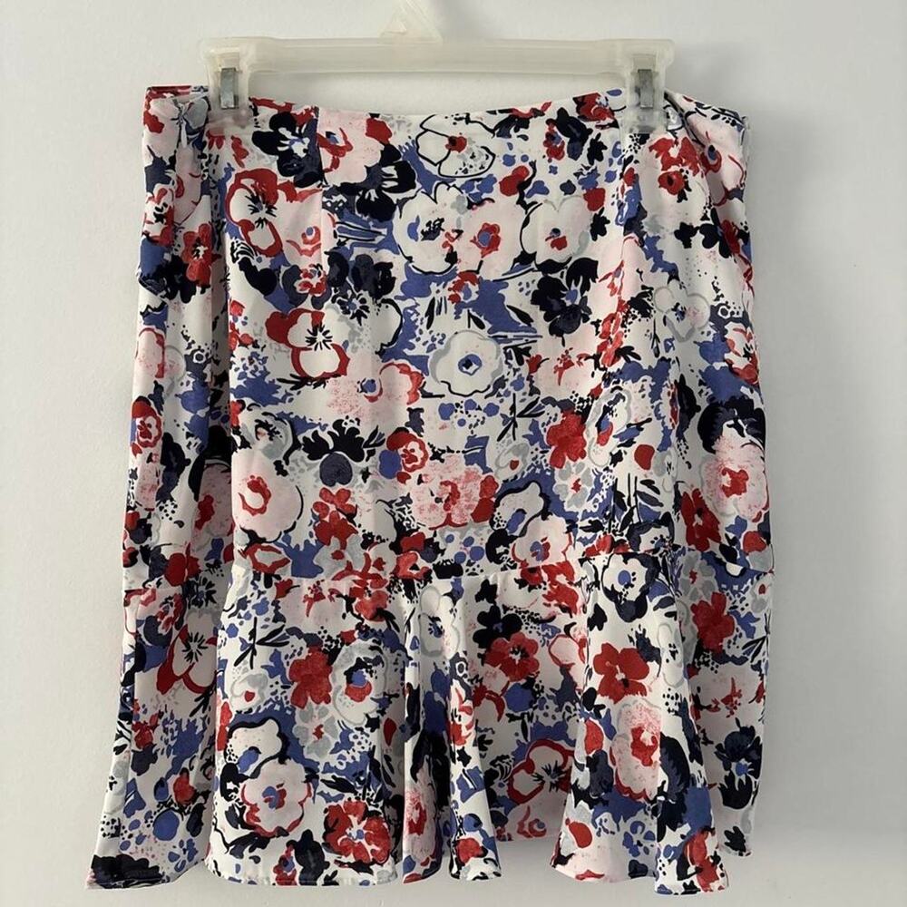 Lauren Ralph Lauren Women’s Multi-colored Ruffled Floral Skirt Size 8 - Picture 5 of 8